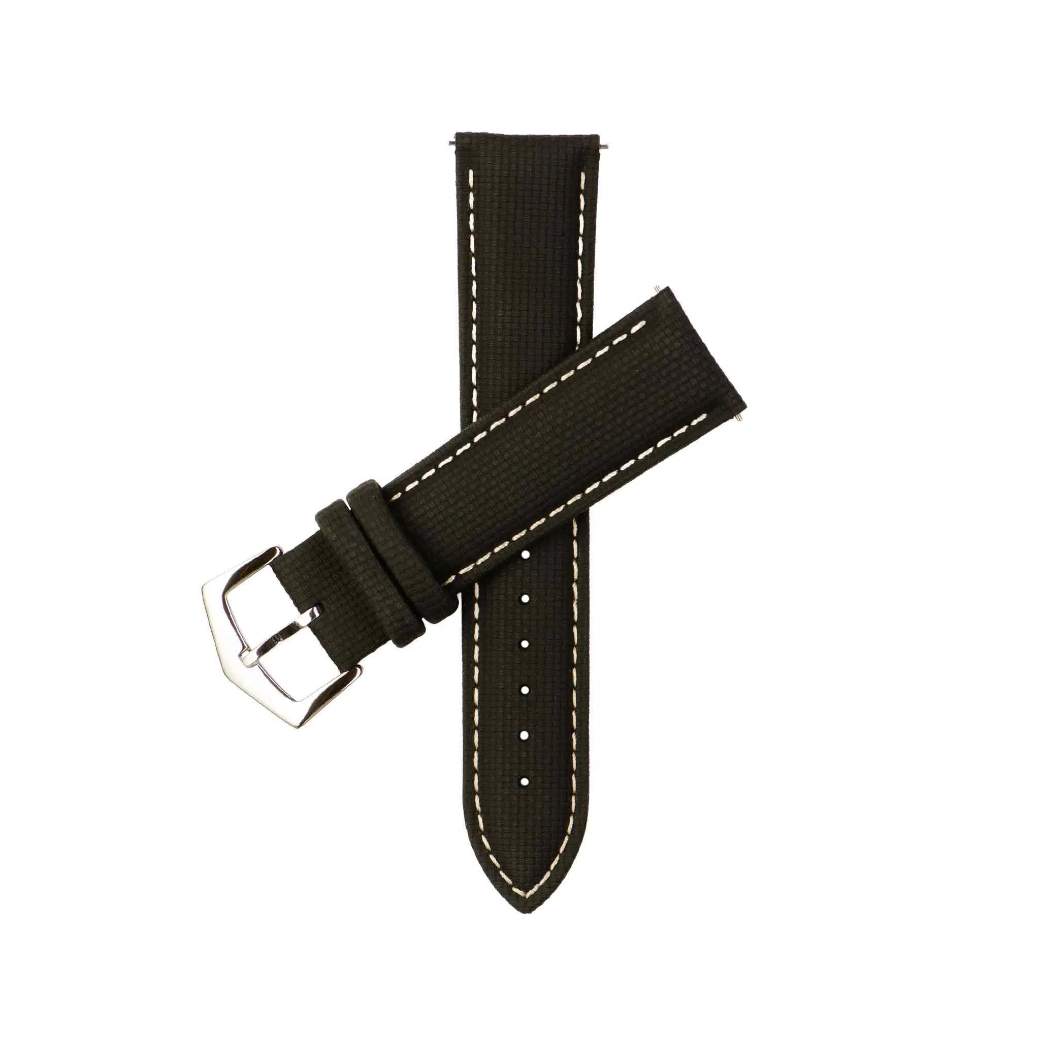 Apple Watch Band Dual Layer KFM Black Leather - Image 5