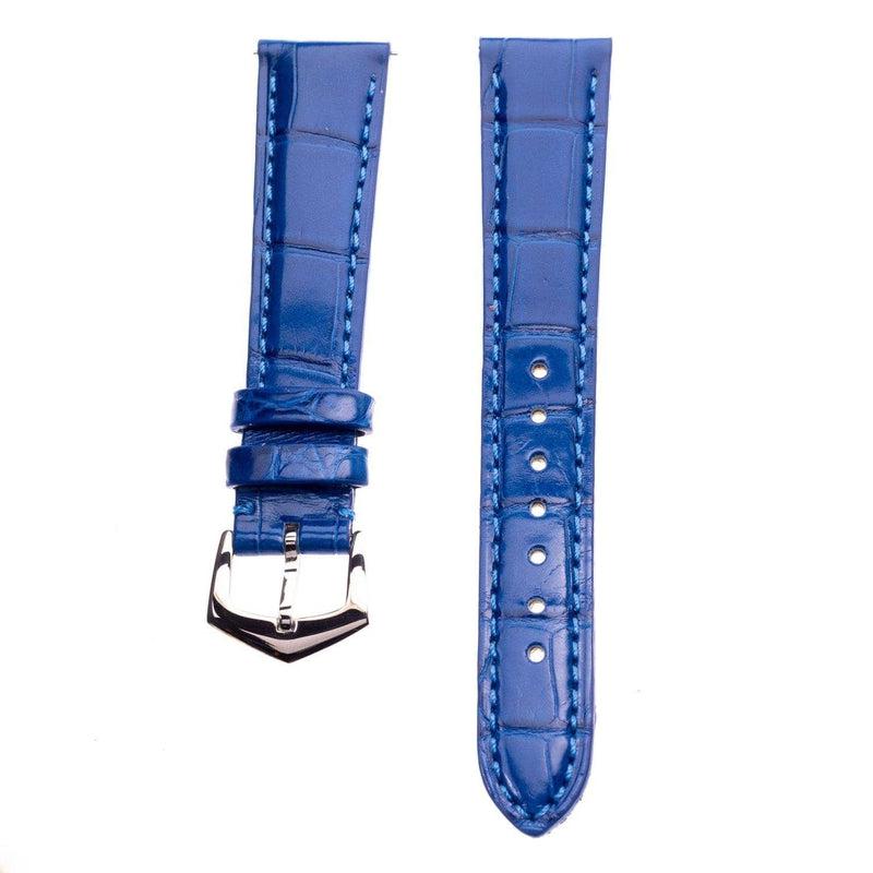 Premium Millennium Blue Alligator Apple Watch Strap - Image 6