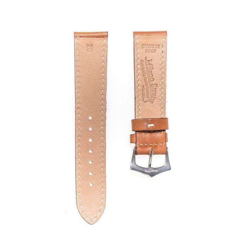 Cognac Grand Cavalier Cuir Flat Watch Strap - Image 4