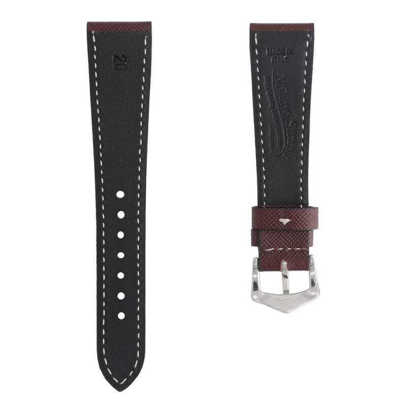 Cognac Saffiano  Leather Watch Strap - Image 5