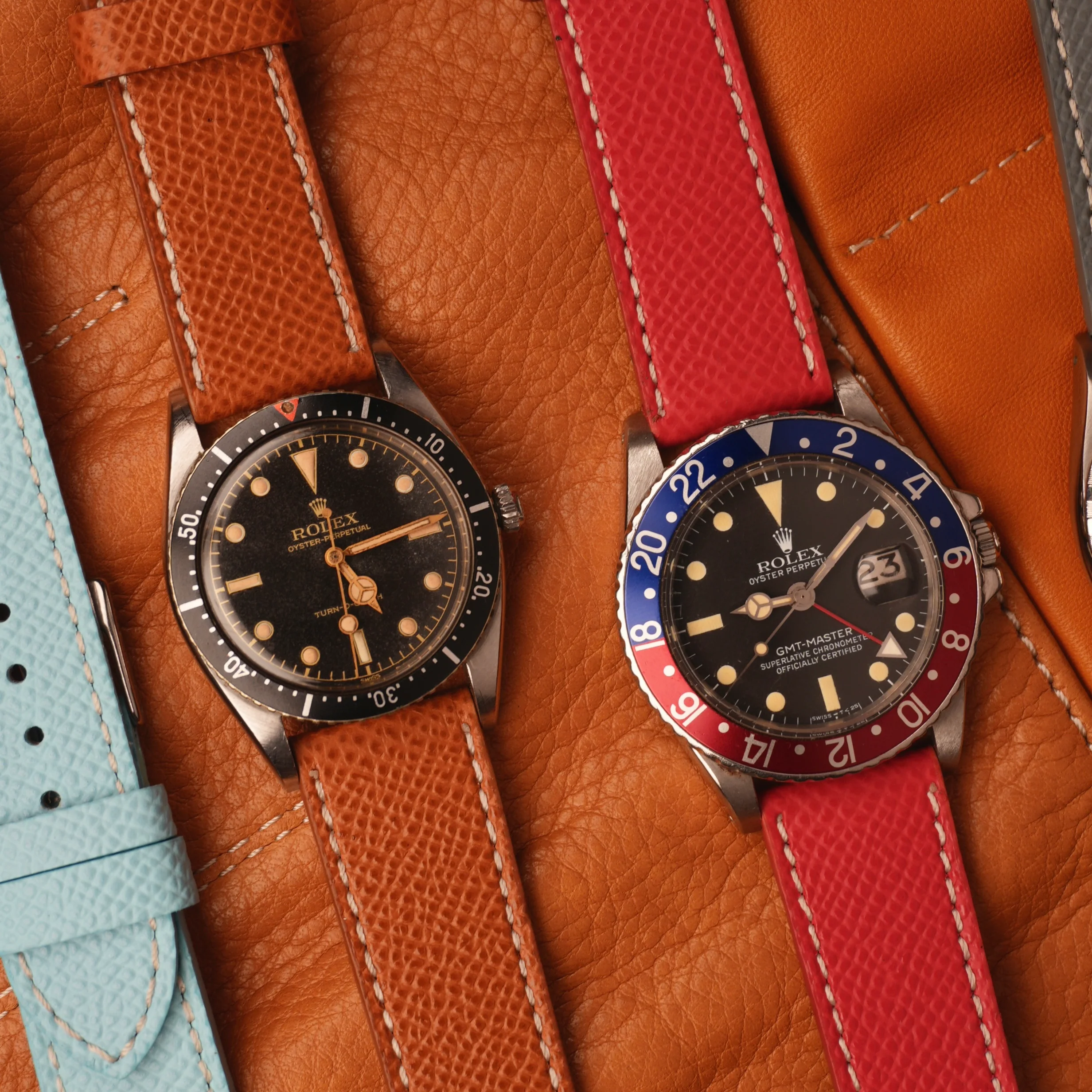 Cognac Epsom Leather Watch Strap - Image 6