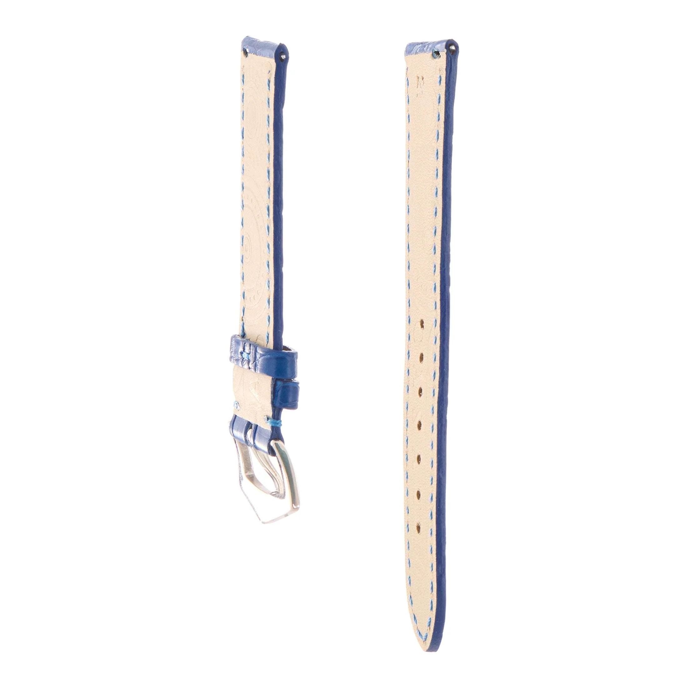 Matt Light Blue Alligator Watch Strap - Image 19