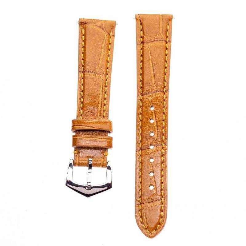 Millenium Cognac Alligator Watch Strap - Image 3