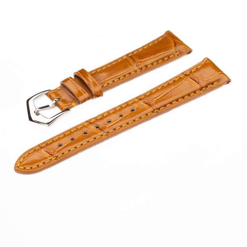 Millenium Cognac Alligator Watch Strap - Image 5