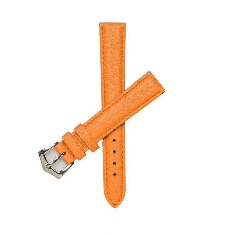 Orange Nappa Leather Strap