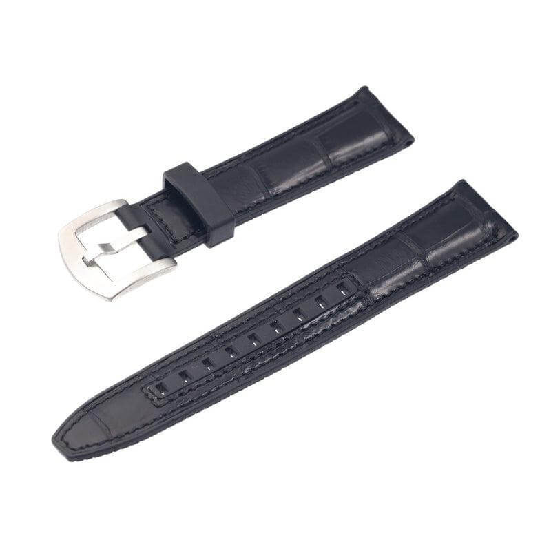 Rubber Black Alligator Watch Band - Image 3